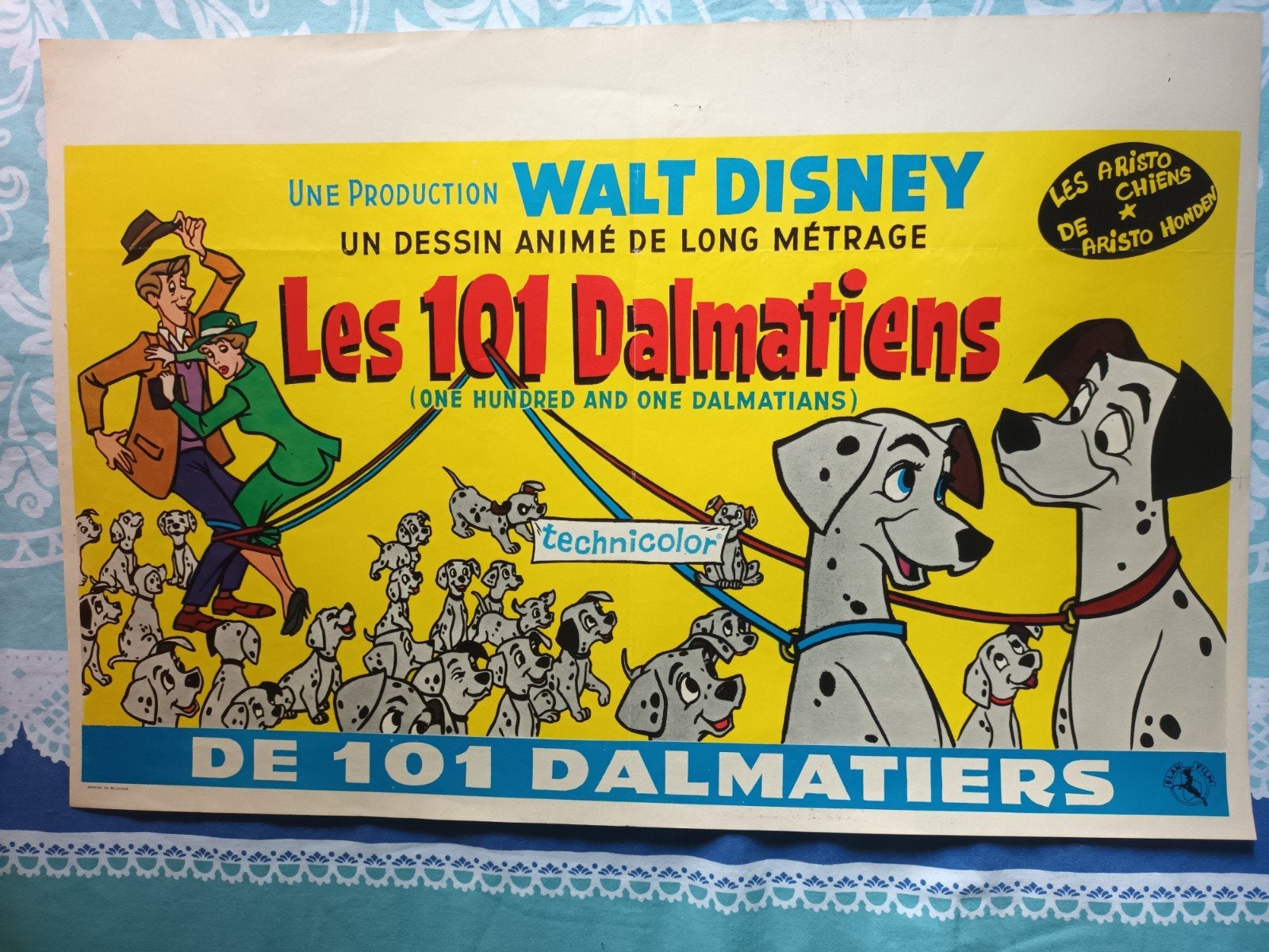 Filmposter 101 dalmatiers, Verzenden, Gebruikt, Papier, Kaart of Schrift