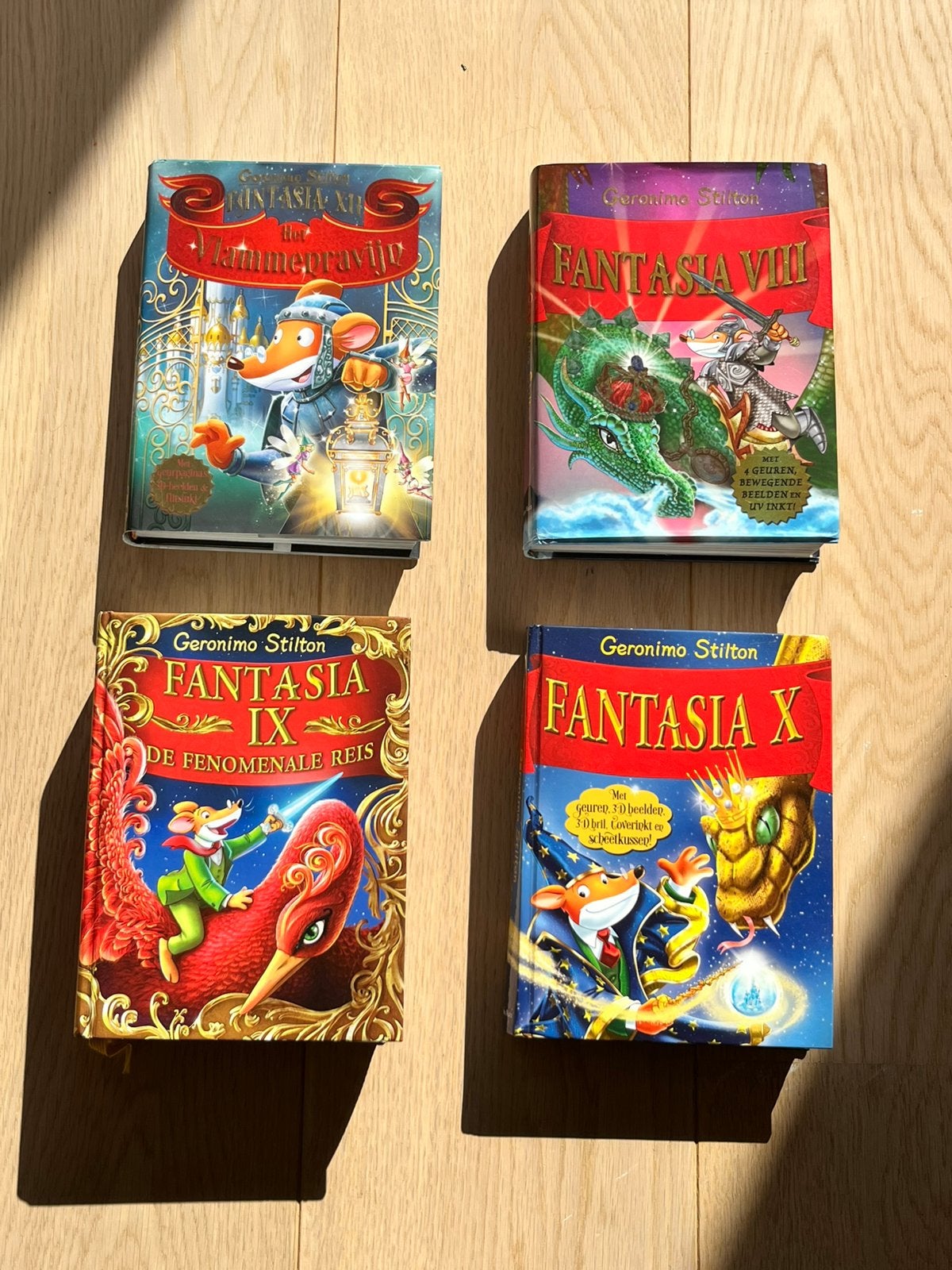 Fantasiaboeken 7-10, Geronimo Stilton, Boeken, Ophalen of Verzenden, Zo goed als nieuw