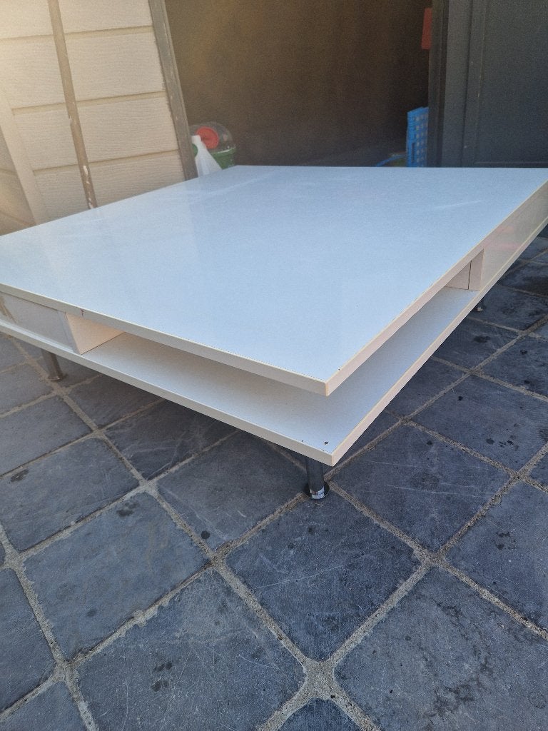 Salontafel, Huis en Inrichting, Tafels | Salontafels, Ophalen, Gebruikt, 50 tot 100 cm, Vierkant