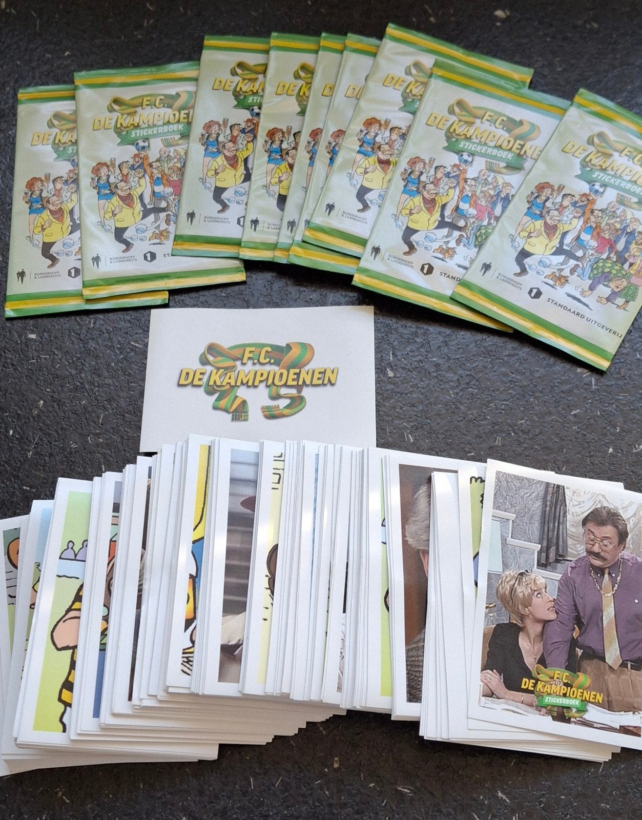Groot lot stickers FC De Kampioenen album ongeopend, Ophalen of Verzenden, Zo goed als nieuw, Meerdere stickers