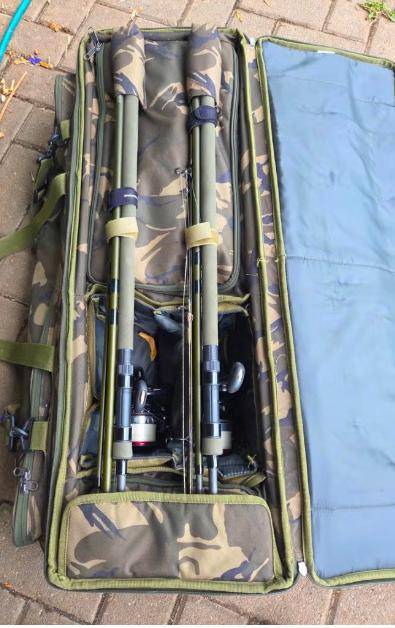 sac compact et 2 cannes starbaits freeway stalking, Enlèvement ou Envoi, Comme neuf, Canne à lancer