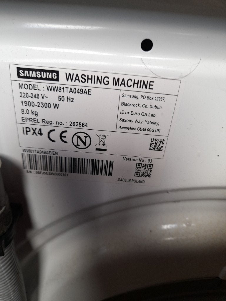 lave-linge Samsung EcoBubble 8 kg, en très bon état ., Electroménager, 1200 à 1600 tours, Classe énergétique A ou plus économe