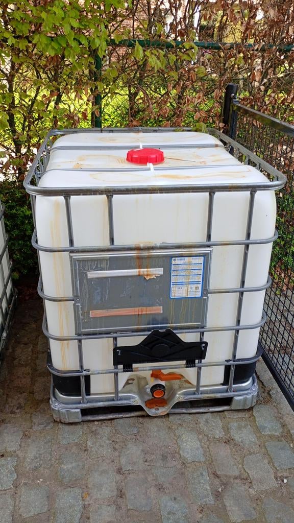 IBC cubitainers / water vaten 1.000 liter, Ophalen, Kunststof, Met kraantje, 150 liter of meer