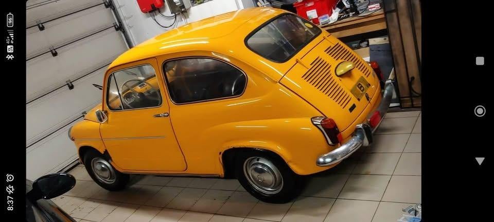 Fiat (Seat) 600 (770) 1972 (Projectauto), Autos, Fiat, Euro 5, Achat, Jaune, Boîte manuelle