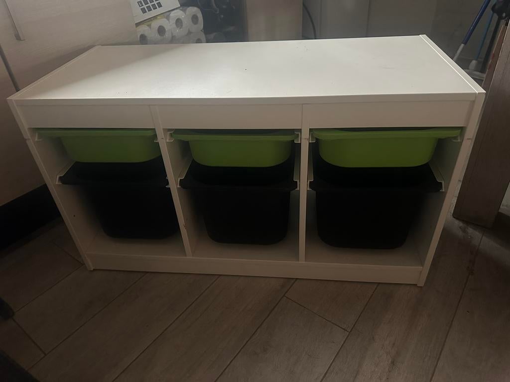 TROFAST kastje van ikea met gekleurde bakken, Maison & Meubles, Enlèvement, Utilisé