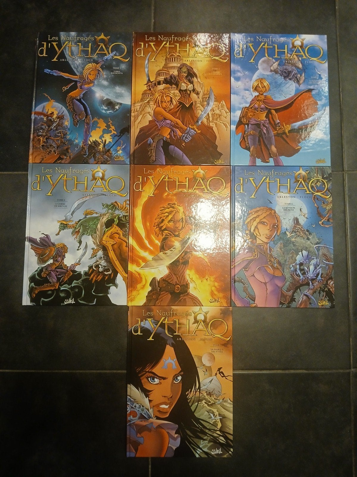 Lot de 7 bd les naufragés d ythaq 1 à 7, Livres, Enlèvement ou Envoi