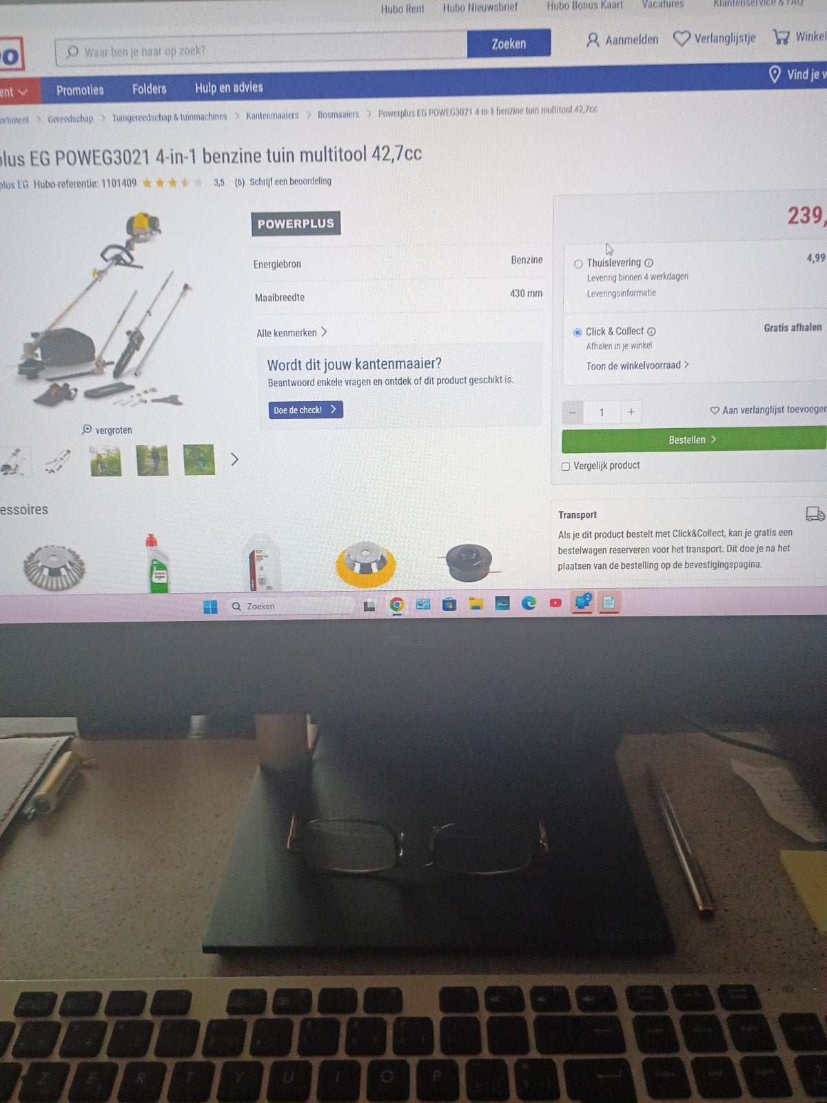 Powerplus 4in1, Ophalen