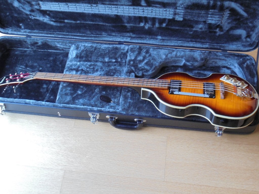 Bass Epiphone VIOLA (par GIBSON),y compris HARDCASE original, Enlèvement ou Envoi, Comme neuf, Hollow body, Epiphone
