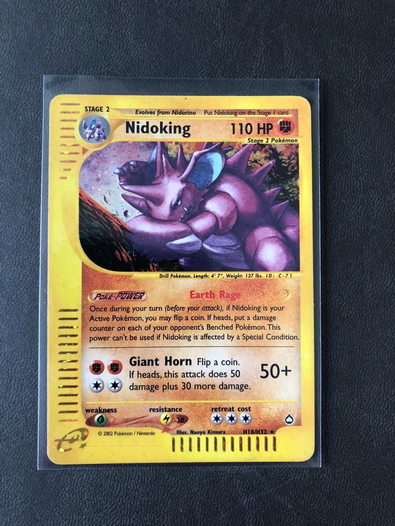Nidoking Holo - Aquapolis, Enlèvement ou Envoi, Neuf, Cartes en vrac