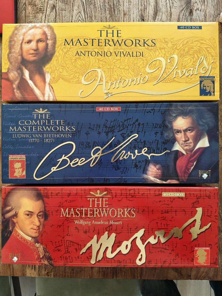 3 The Masterworks 40 CD boxen, Ophalen, Gebruikt, Boxset, Beethoven