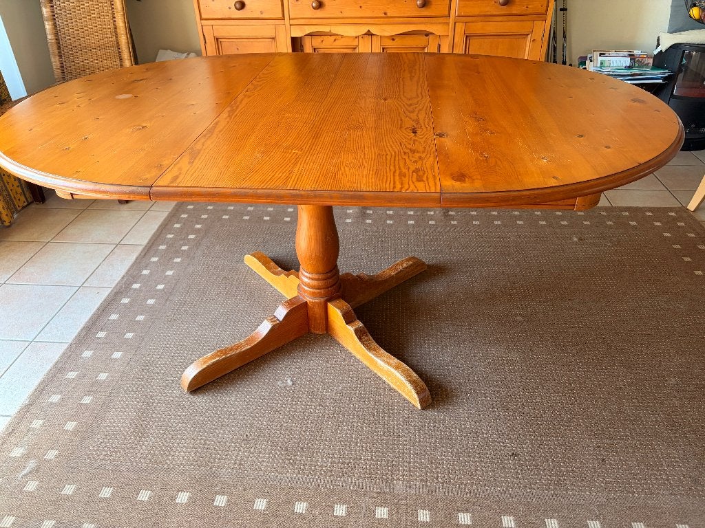 eettafel en secretaresse, Ophalen, Gebruikt, 100 tot 150 cm, 200 cm of meer