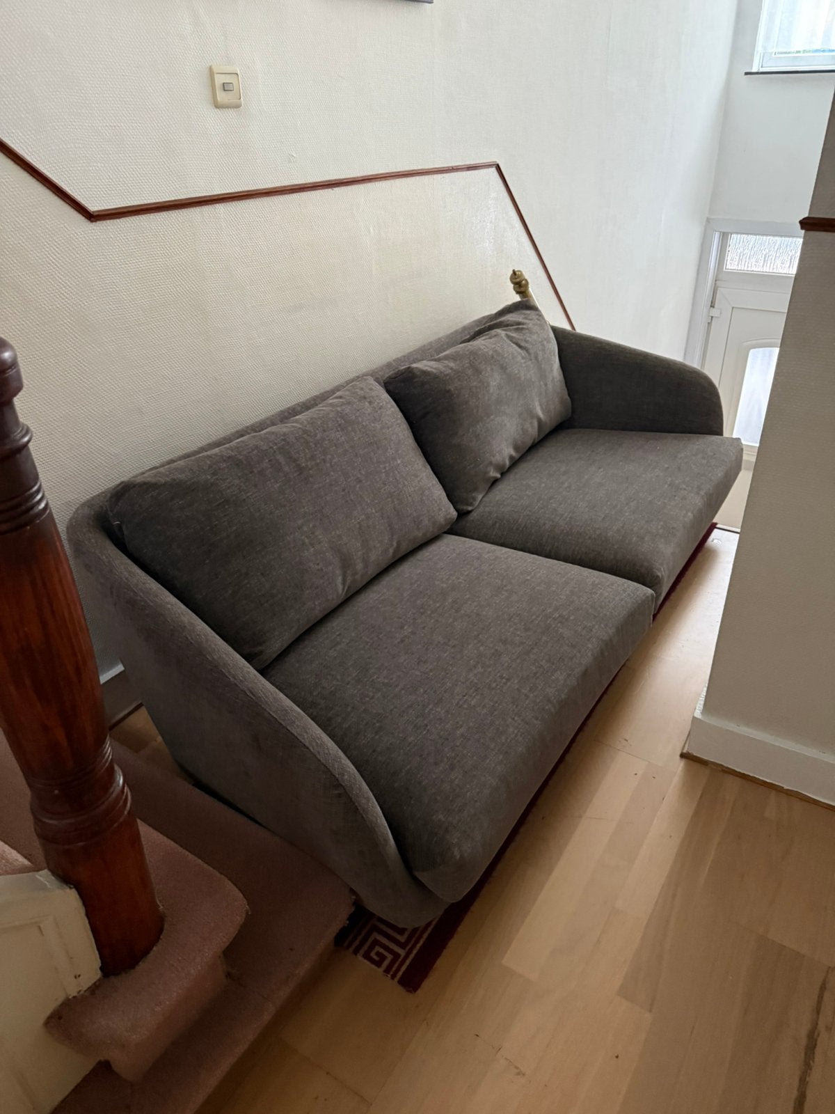 Canapé 3 places gris design scandinave- Jenny par Sits, Maison & Meubles, Enlèvement, Comme neuf