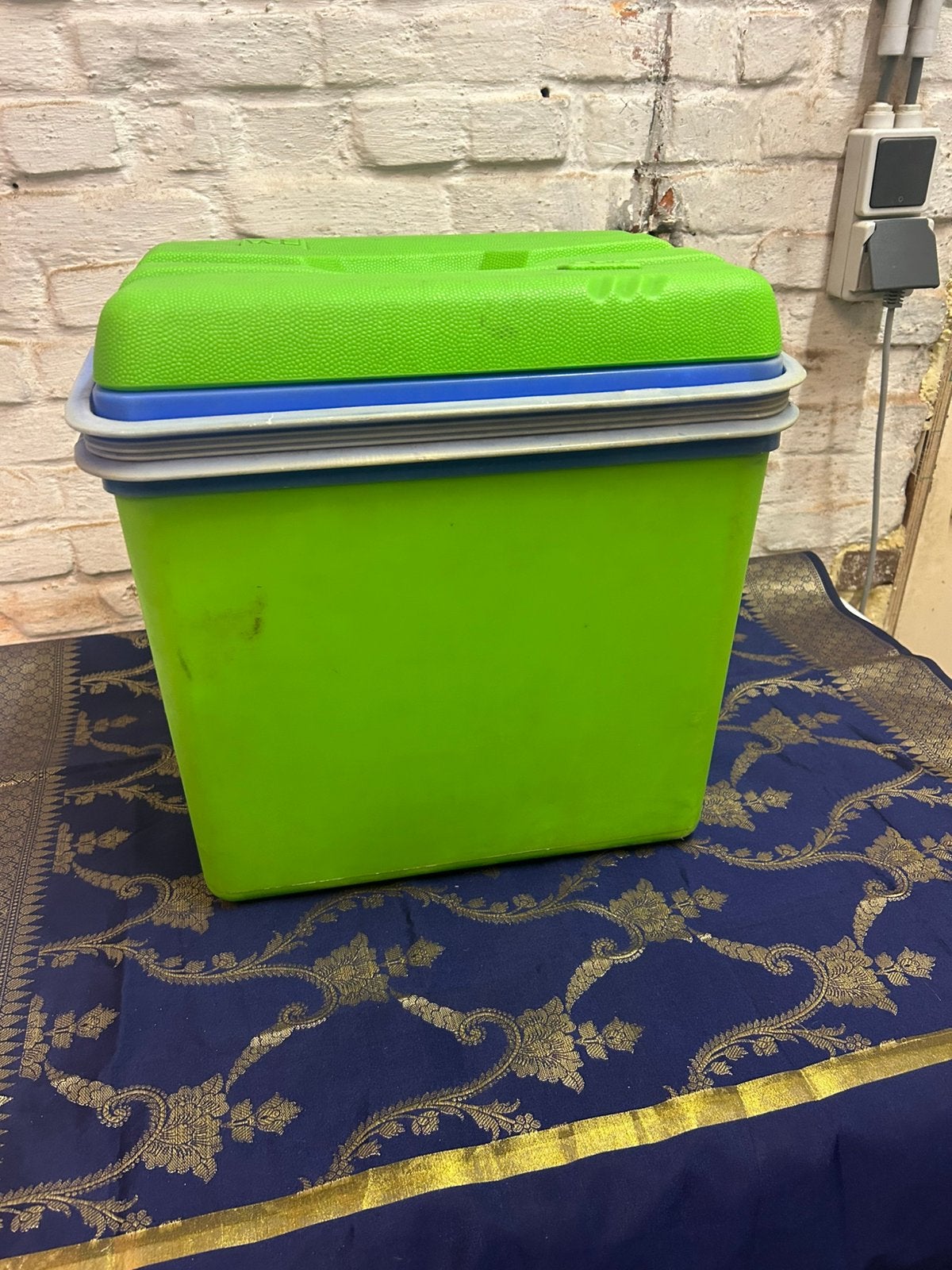 Glacière vintage EDA Made in France –  pomme / bleu, Enlèvement, Comme neuf
