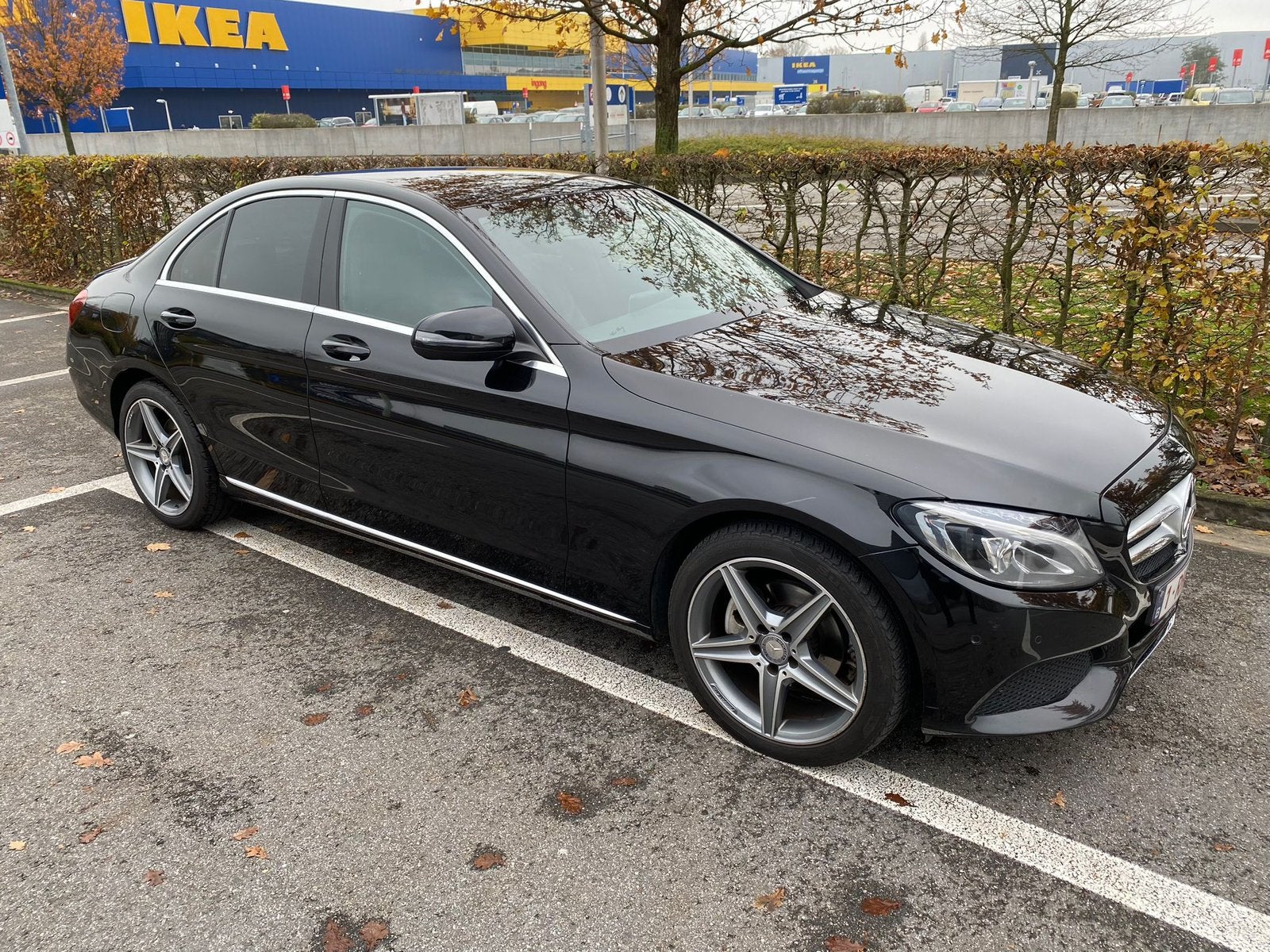 Mercedes c klasse, Auto's, Automaat, Leder en Stof, Zwart, 5 deurs