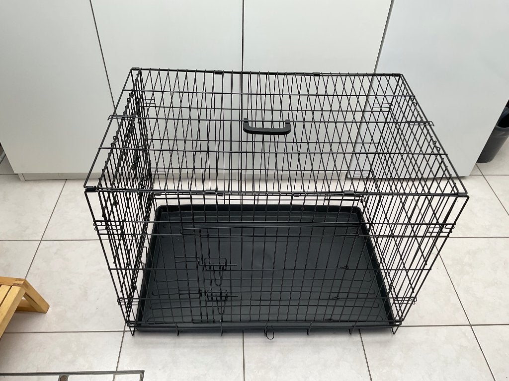 Hondenbench XL volledig inklapbaar amper gebruikt, Dieren en Toebehoren, Ophalen, Zo goed als nieuw