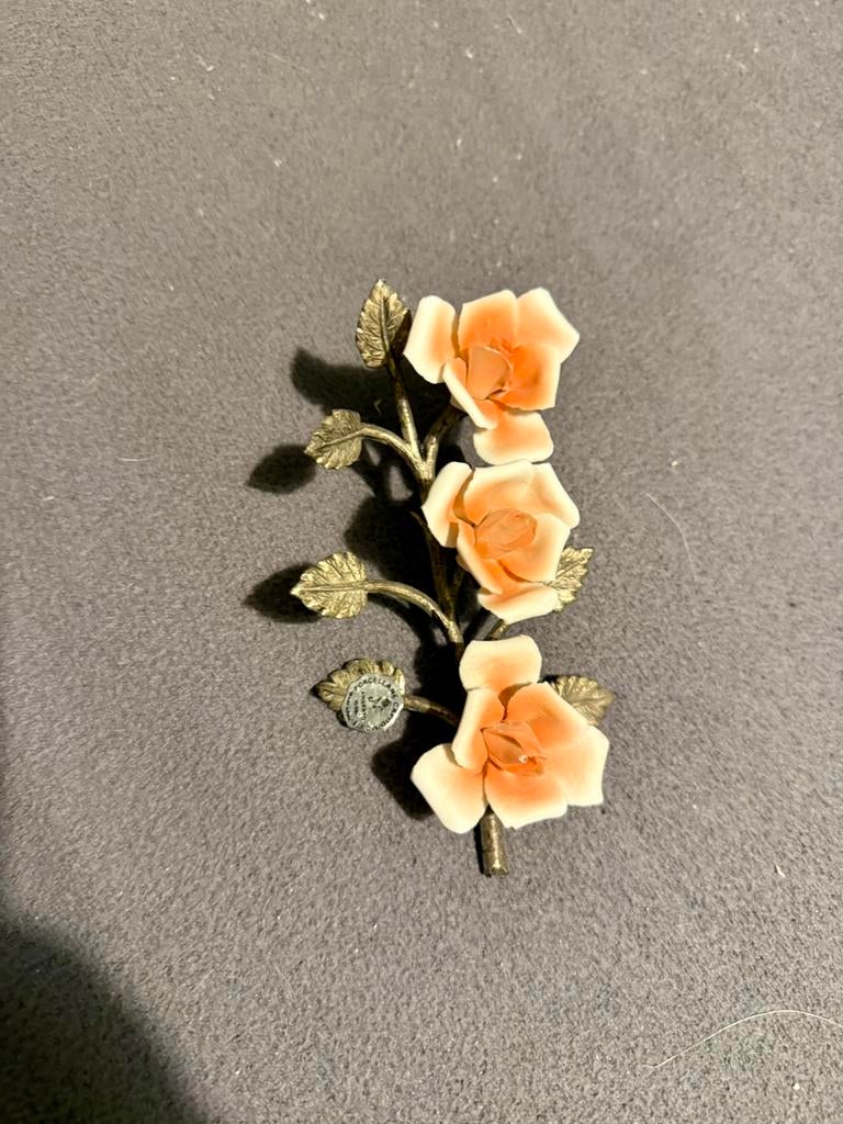 Capodimonte Porselein bloemen – Handgemaakt Italiaans Design, Antiek en Kunst, Ophalen of Verzenden