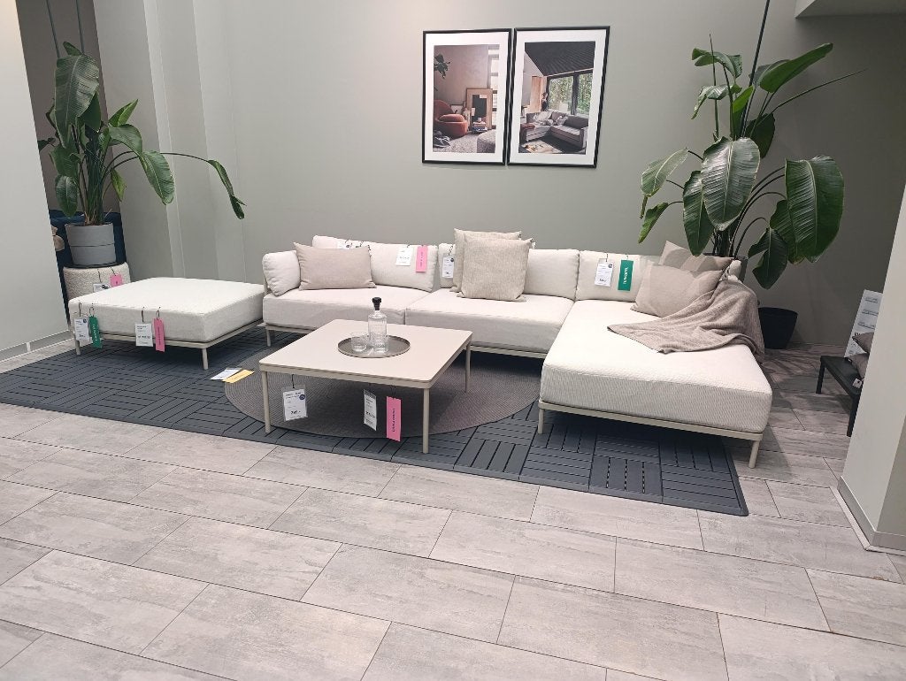 Ensemble de jardin modèle Showroom -40%, Salons de jardin, Utilisé, Autres matériaux, Banque