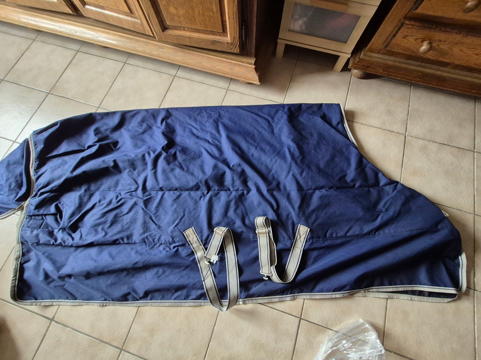 bucas winterdeken, Gebruikt, 300 g, Ophalen of Verzenden, Blauw