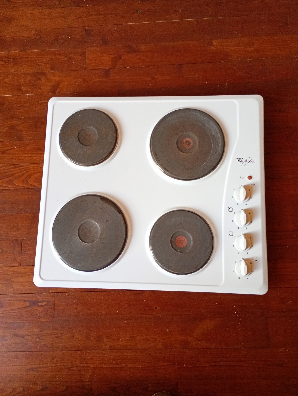 Whirlpool electrisch vuur voor inbouw, Ophalen, Gebruikt, 4 kookzones, Inbouw