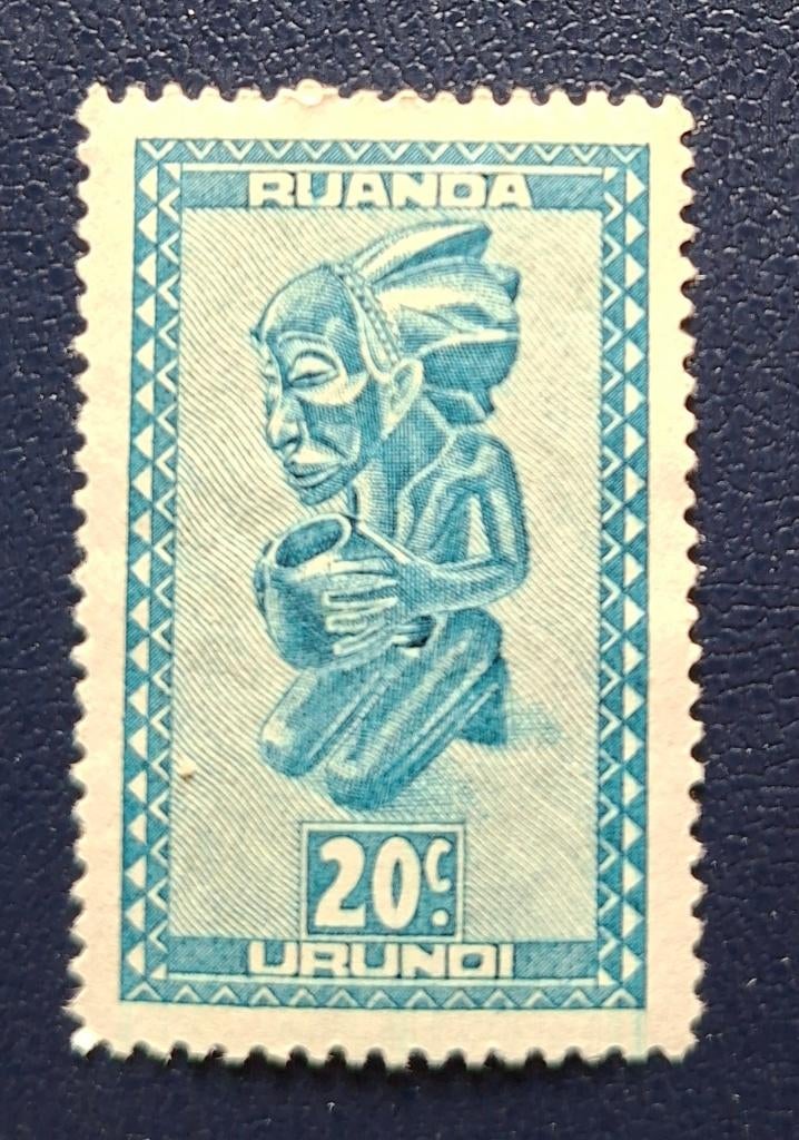 Postzegel Ruanda-Urundi OBP 156*, Postzegels en Munten, Ophalen of Verzenden