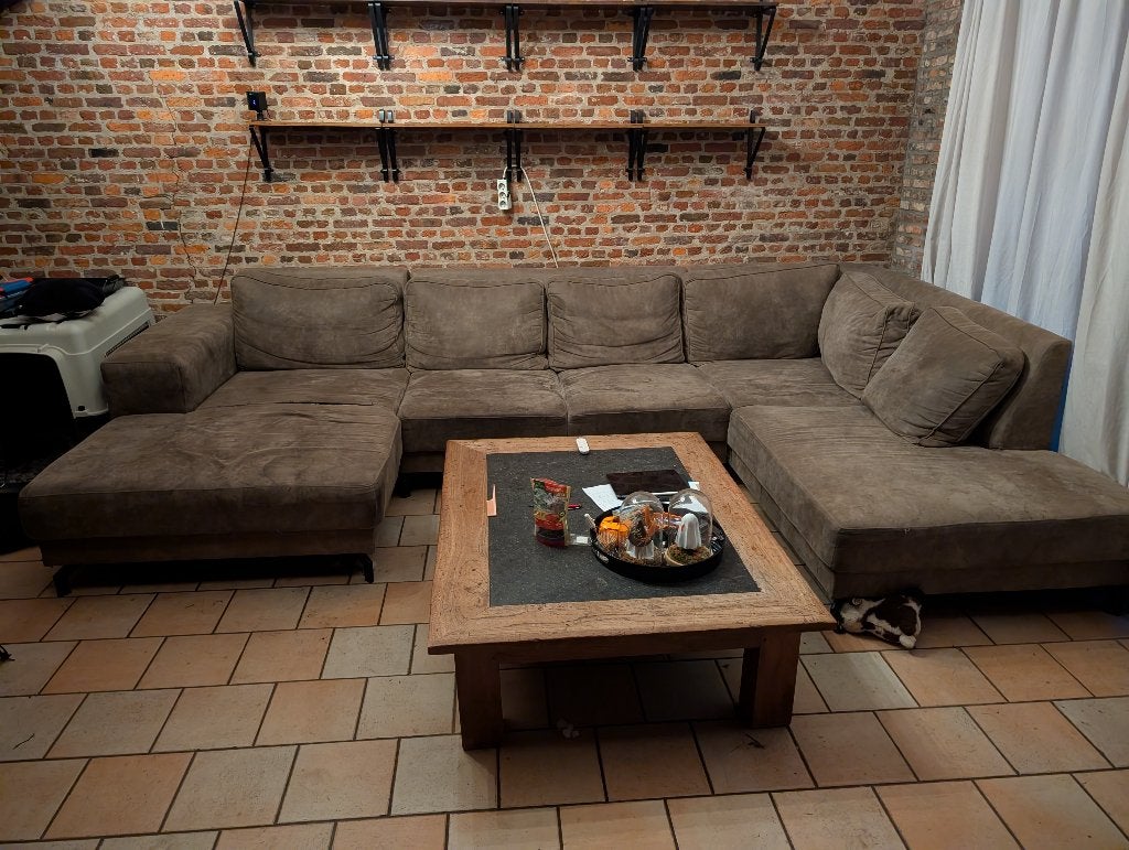 XXL Zetel in U-Vorm (Gratis op te halen), Huis en Inrichting, Ophalen, Gebruikt