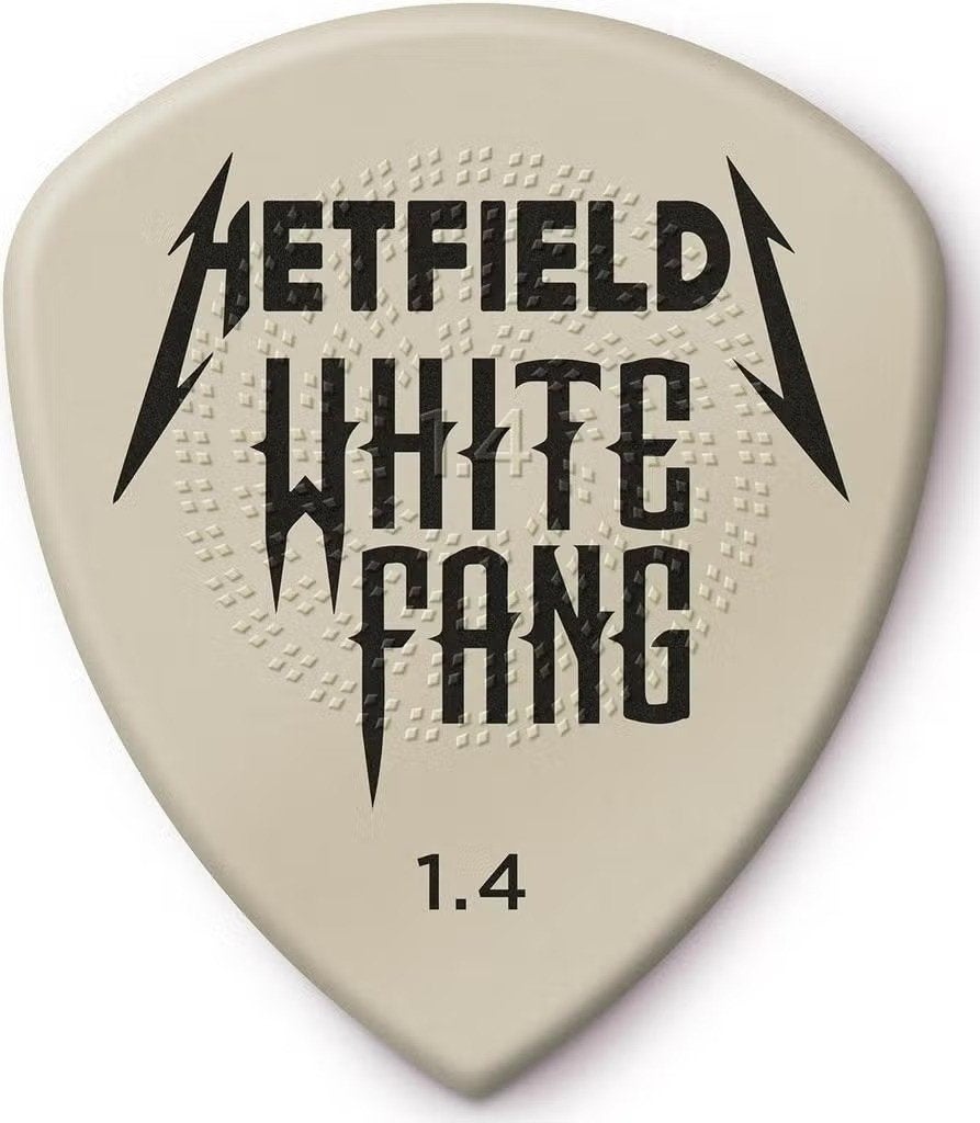 Jim Dunlop Hetfield White Fang plectrum 1.40 mm - 6-pack, Ophalen of Verzenden, Nieuw, Overige instrumenten