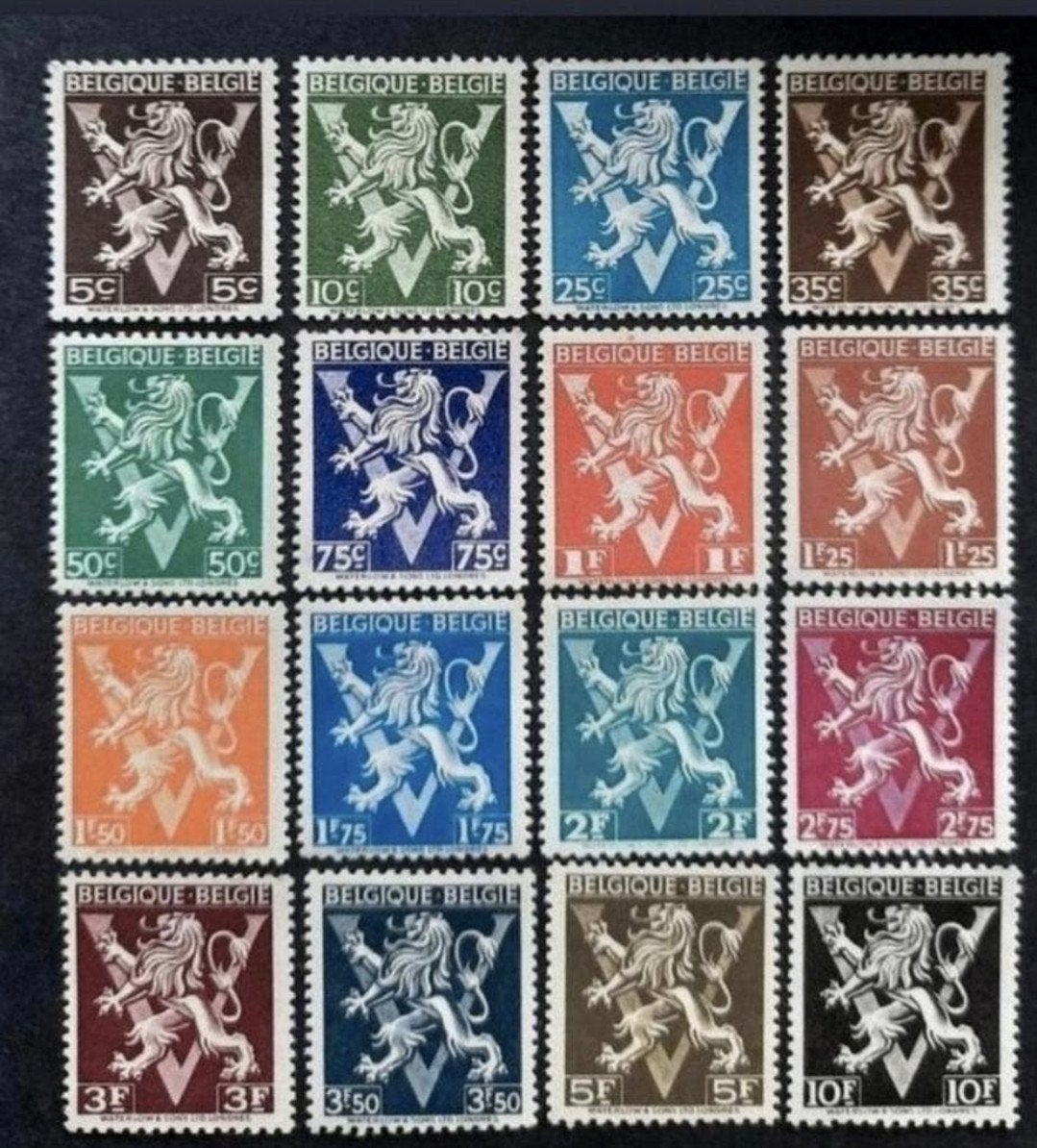 België: OBP 674/89 ** Heraldieke leeuw 1944., Postzegels en Munten, Postzegels | Europa | België, Orginele gom, Ophalen of Verzenden
