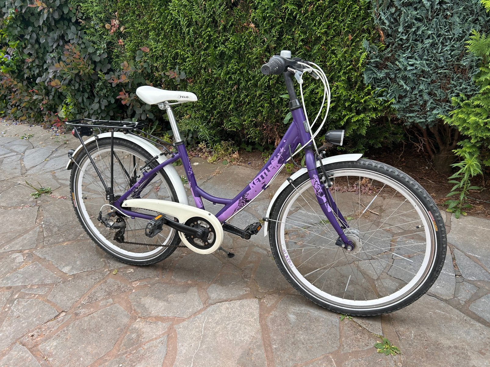Meisjesfiets 26 inch, Gebruikt, Velgrem, Versnellingen, Ophalen