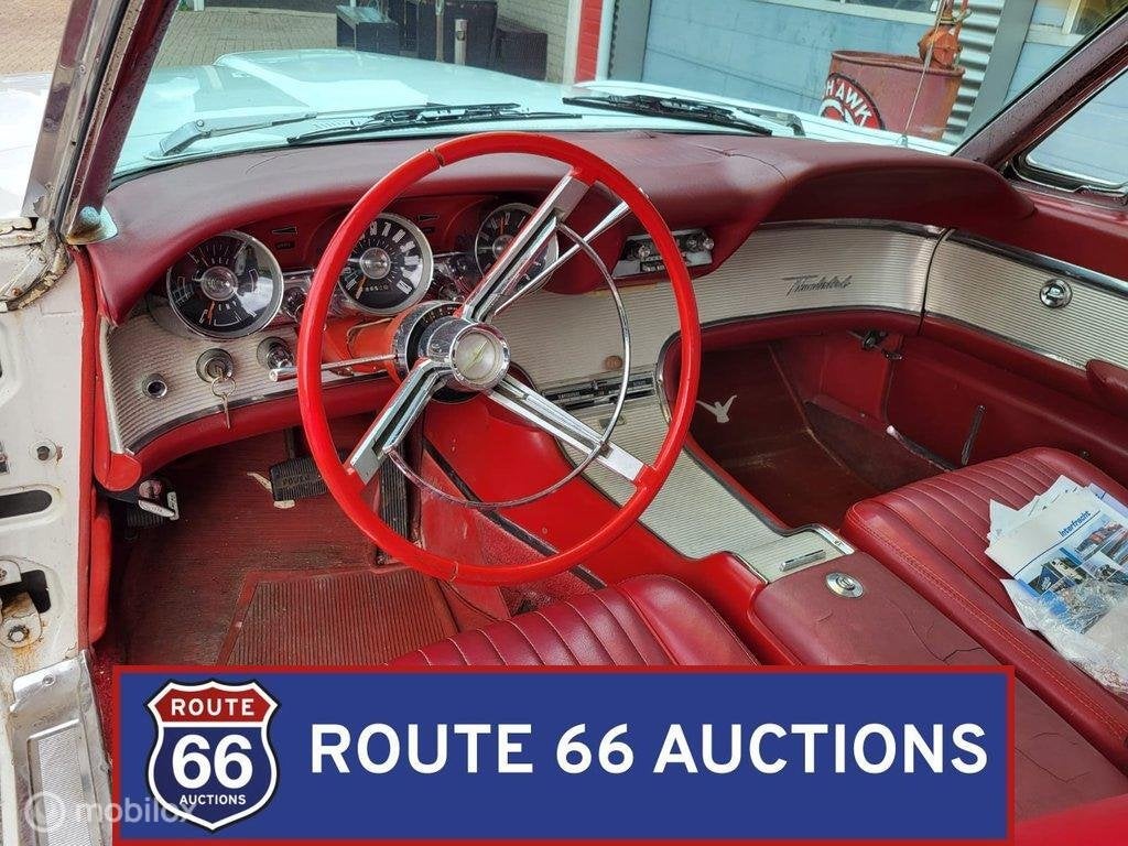 Ford Thunderbird Landau | 1962 | Route 66 Auctions, Zwart, Bedrijf, Handgeschakeld, Overige carrosserie