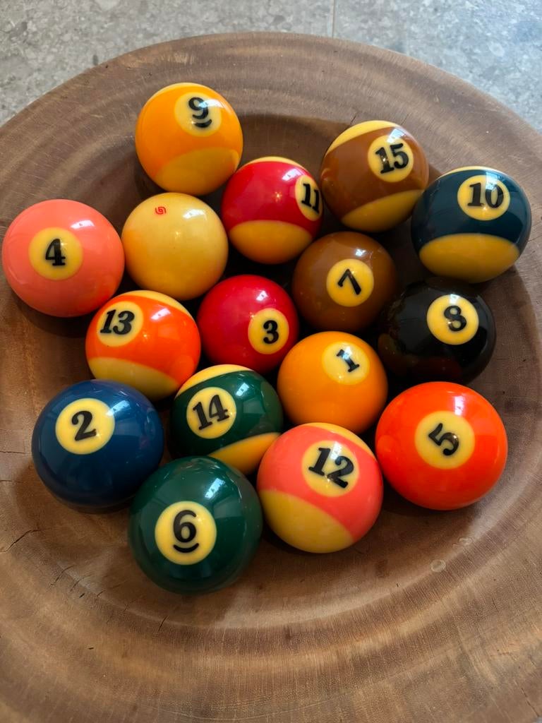 16 poolballen/ballen pool Aramith, Sport en Fitness, Ophalen, Zo goed als nieuw