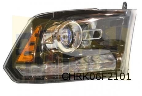 Dodge Ram (3/13-9/19) (4e generatie) koplamp Links (zwarte b, -, Verzenden, -, Nieuw