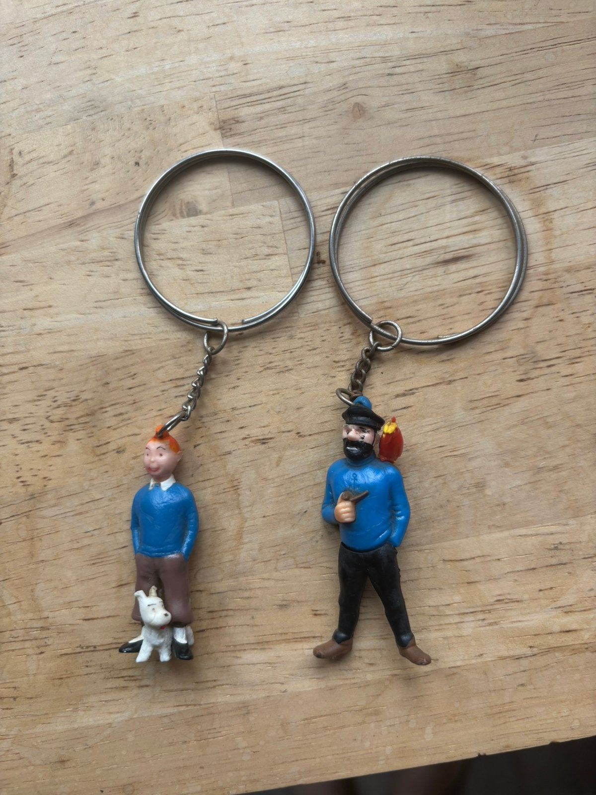 Porte clé vintage 60 tintin herge, Enlèvement ou Envoi, Comme neuf