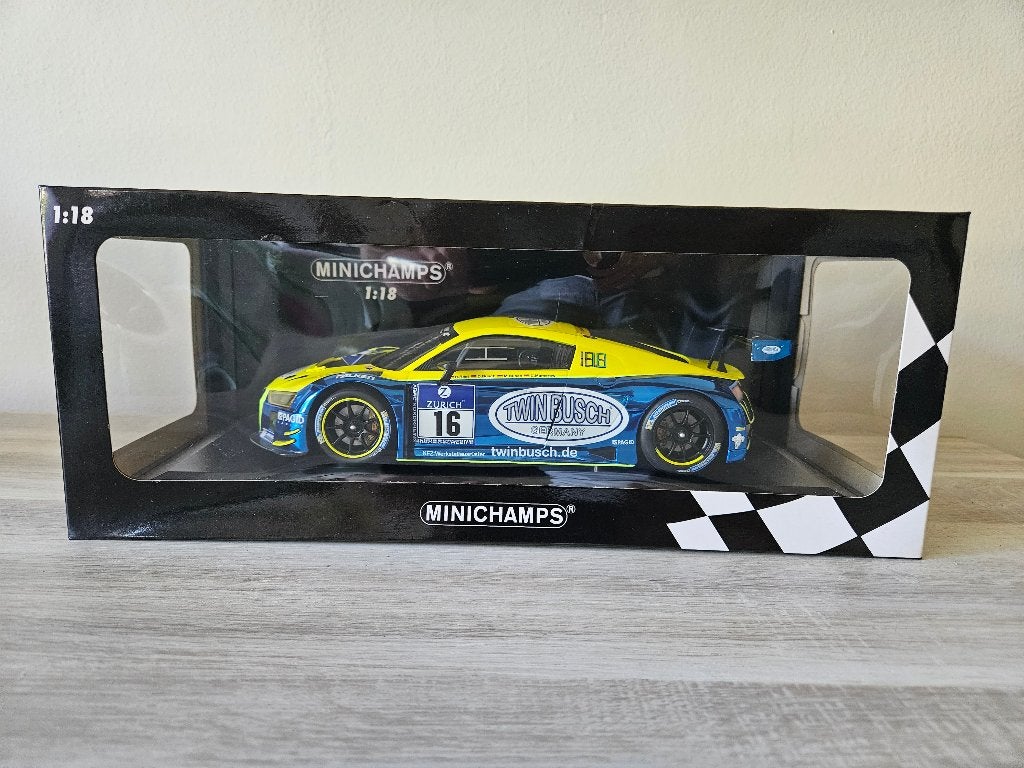 1:18 Audi R8 LMS Twin Busch, Enlèvement, Comme neuf, Voiture, MiniChamps