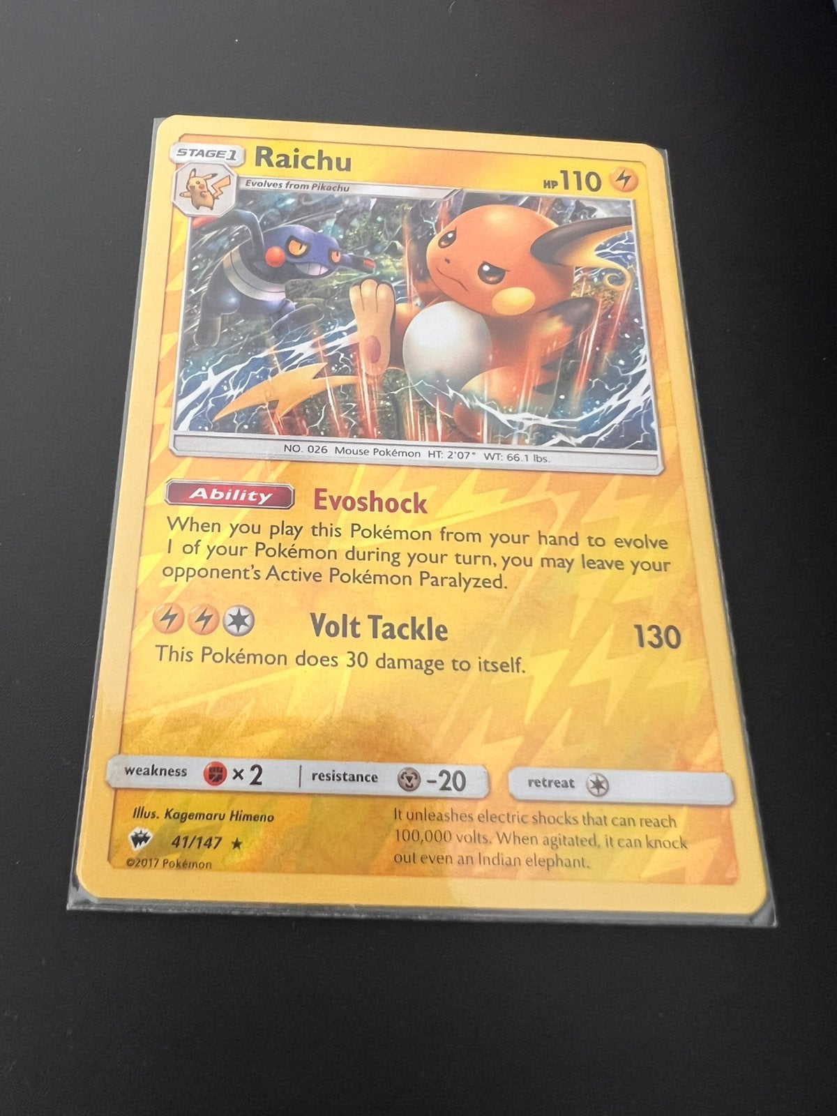 Raichu 41/147, Ophalen of Verzenden, Zo goed als nieuw