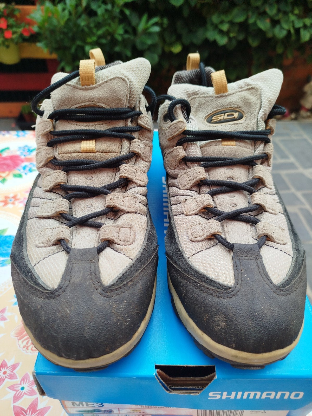 fietsschoenen, Ophalen