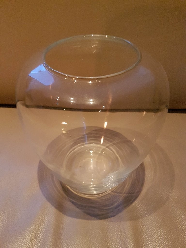 Prachtige decoratieve glazen vaas, Ophalen, Nieuw, Glas, 20 cm
