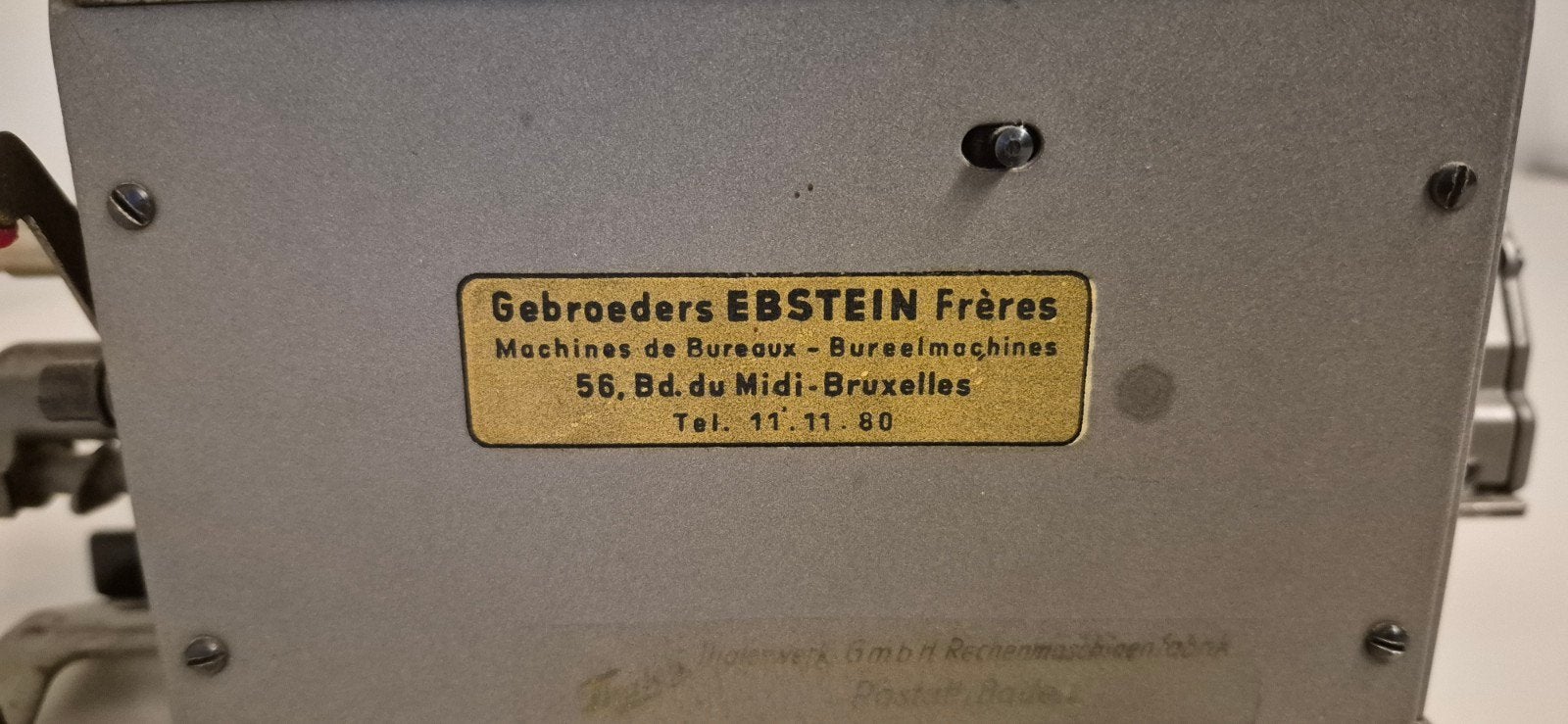 antieke rekenmachine, Enlèvement