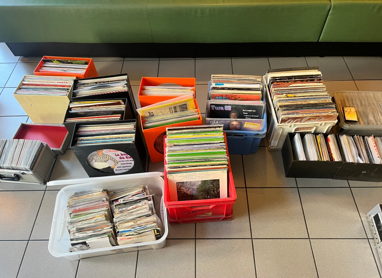 Lot lp’s en singles, Ophalen, Gebruikt