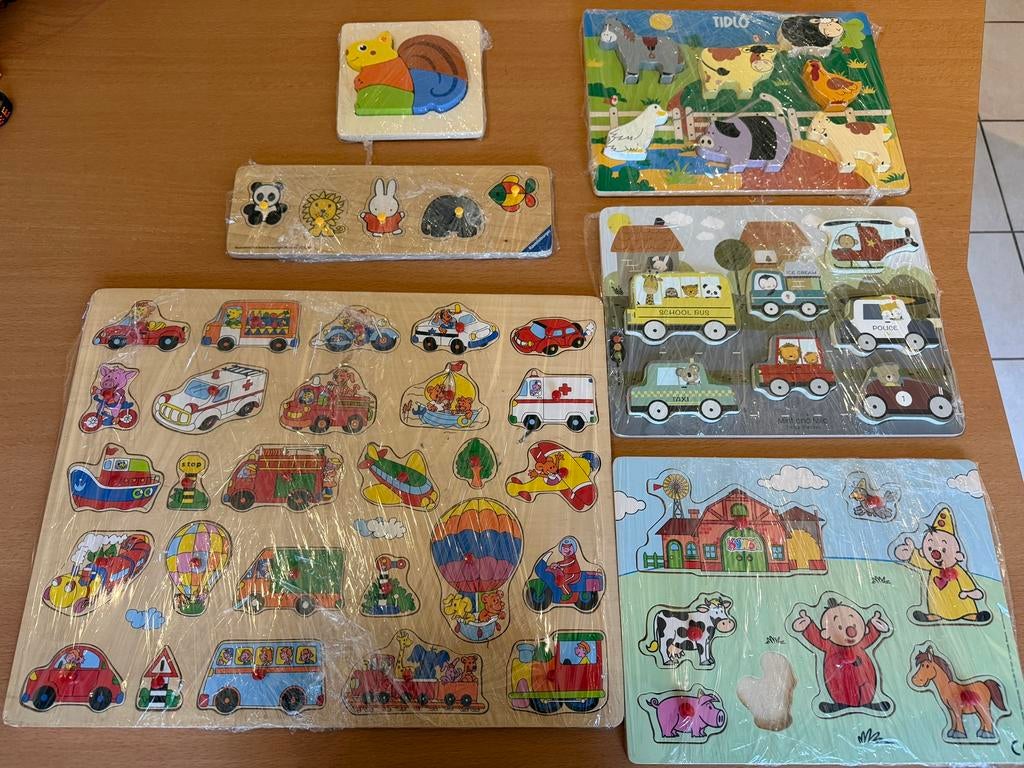 6 puzzels voor +-2 tot 4 jaar, Enlèvement, Utilisé, 2 à 4 ans