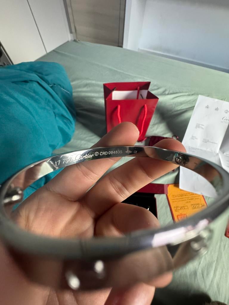 Cartier love bracelet 925 sterling silver en cartier ring, Handtassen en Accessoires, Armbanden, Ophalen of Verzenden, Zo goed als nieuw