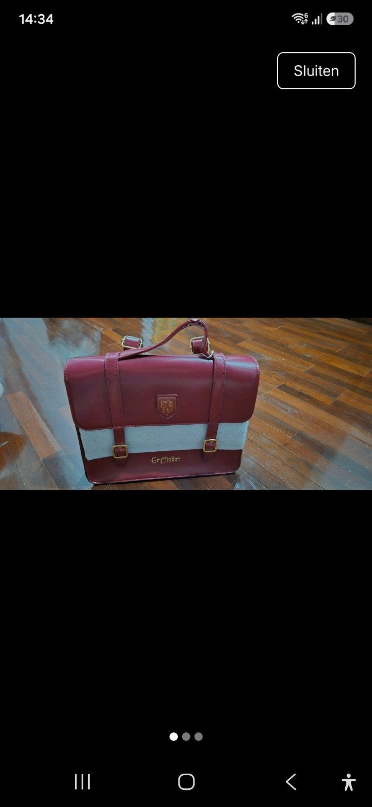 Harry Potter Gryffindor Tas – Burgundy/Rood – Nieuw, Handtassen en Accessoires, Ophalen of Verzenden, Nieuw, Rood