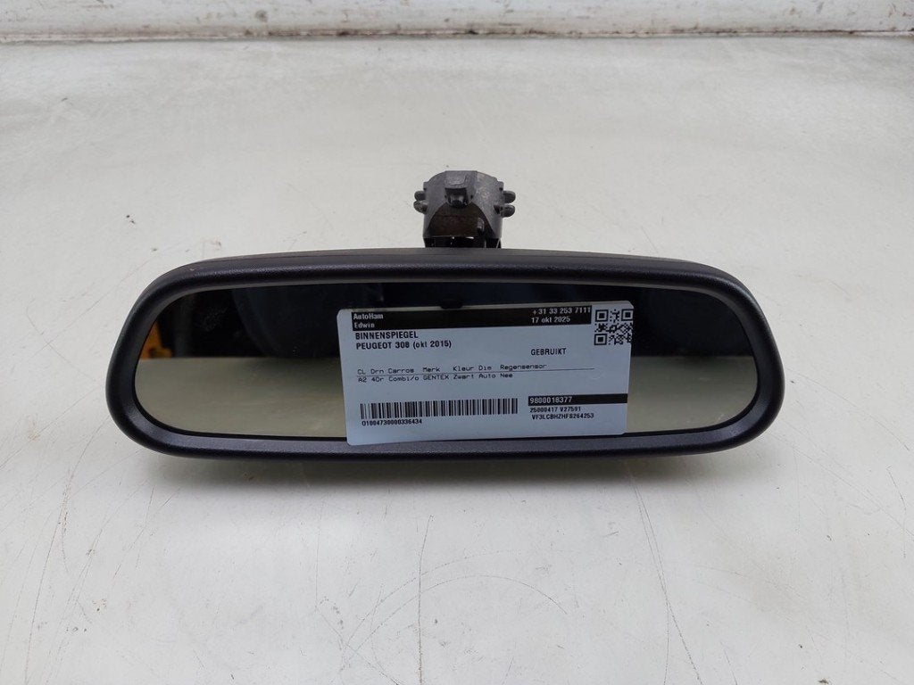 RETROVISEUR INTERIEUR 308 SW (L4 / L9 / LC / LJ / LR), Utilisé, Peugeot