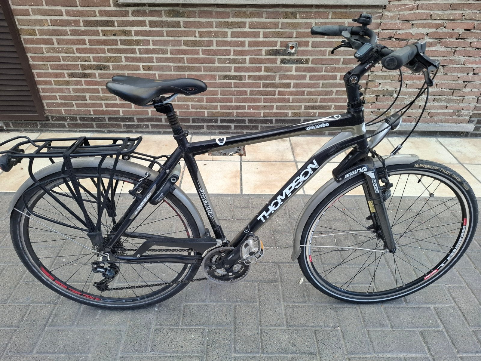 Herenfiets Thompson 28inch, Vélos & Vélomoteurs, Autres marques, Vitesses, Frein sur jante, Comme neuf