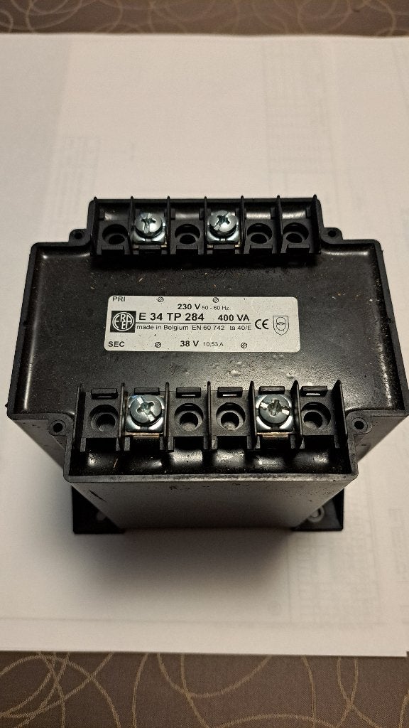 2x Transfo EREA  Prim: 230V  Sec: 38V / 10,53A, Enlèvement, Neuf