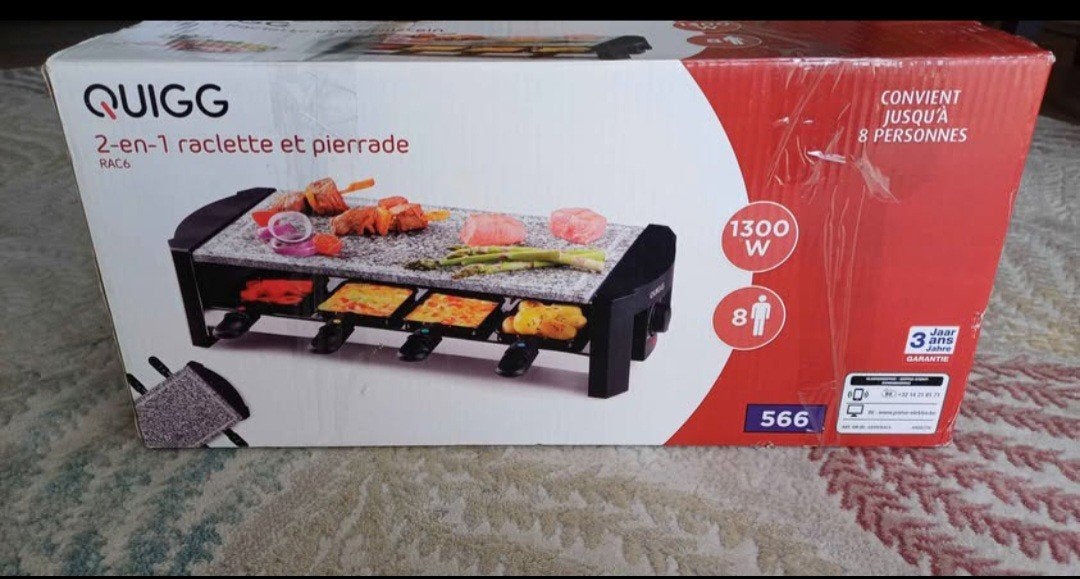 Quigg elektrische steengrill, Ophalen, Steengrill