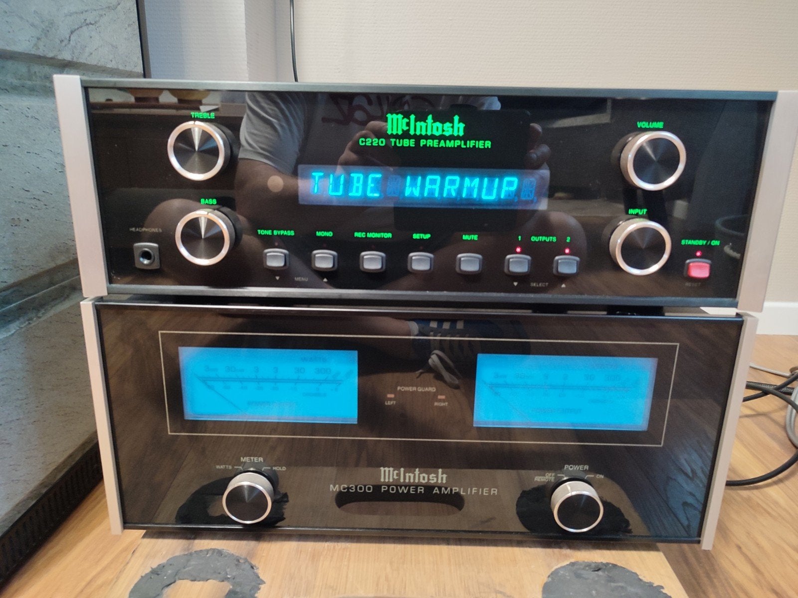 McIntosh MC300 + C220, Autres marques, Comme neuf, Enlèvement, Stéréo