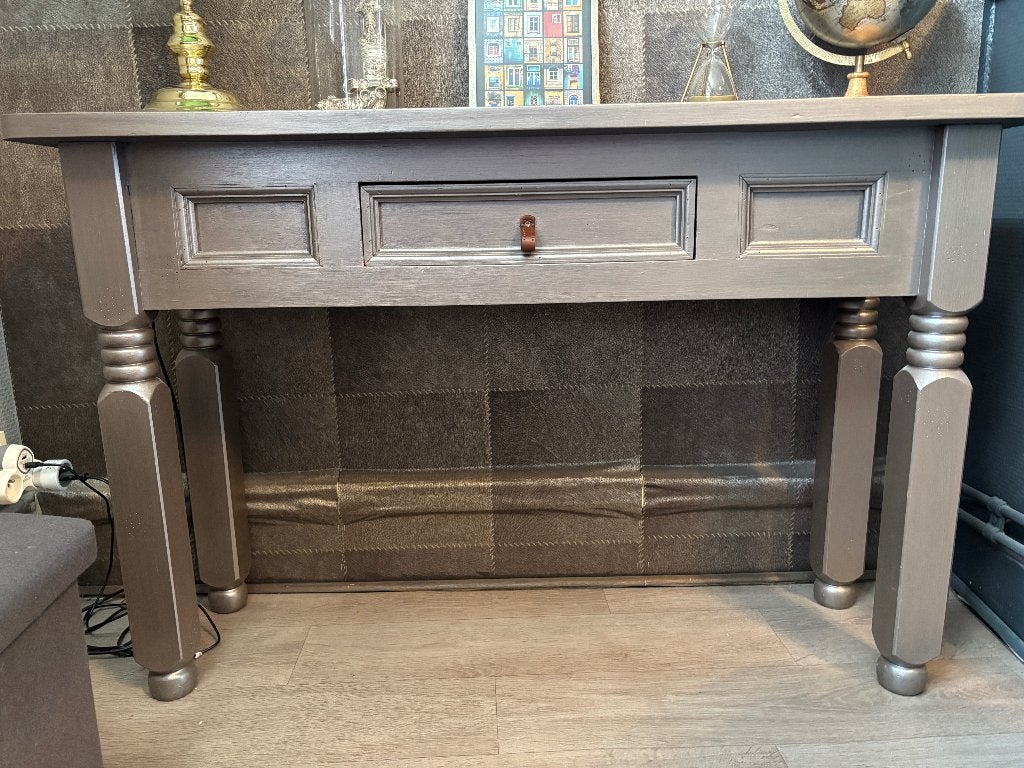 Console en bois, patiné bronze., Maison & Meubles, Armoires | Autre, Enlèvement, Utilisé