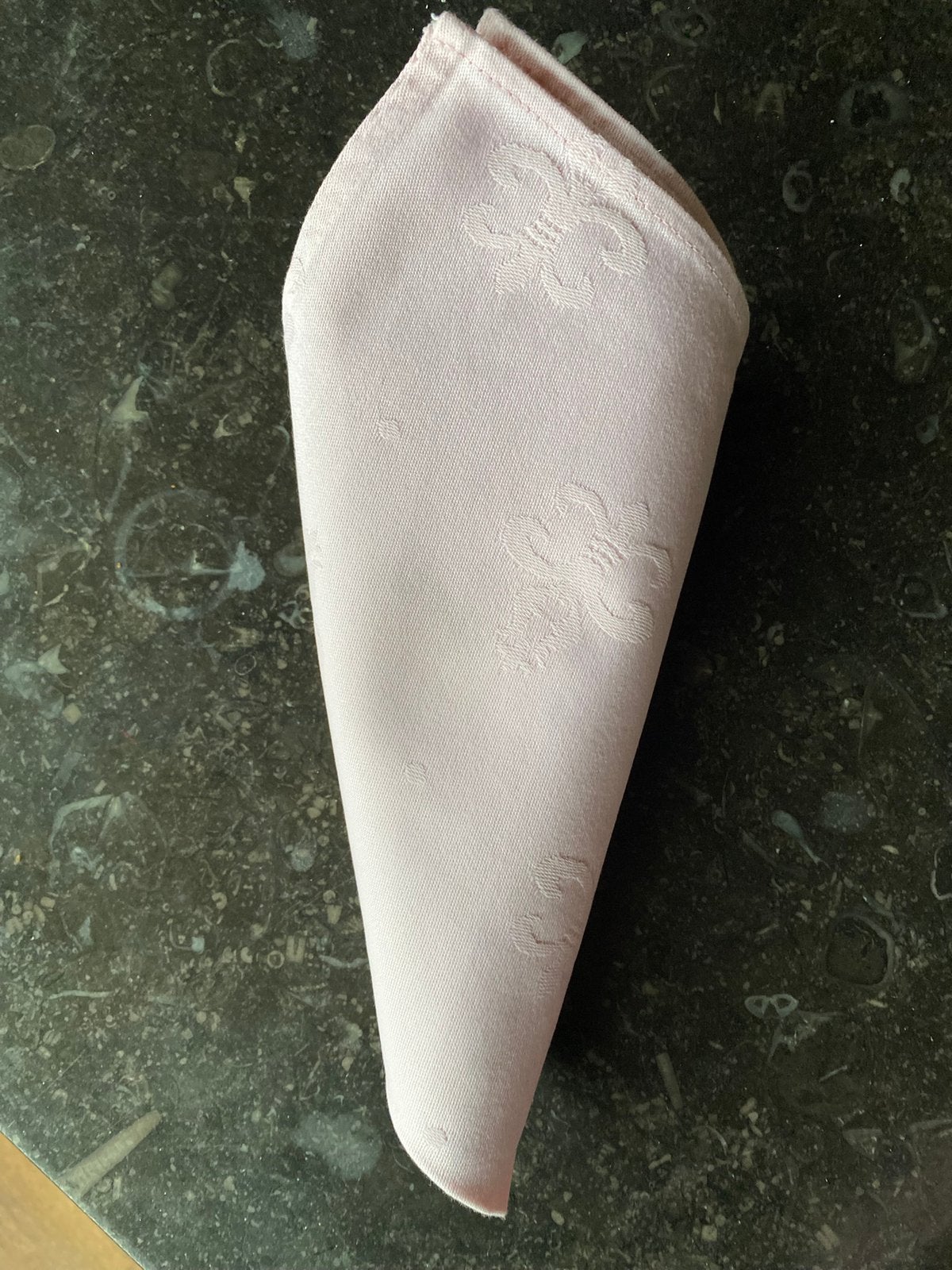 12 serviettes en coton rose clair, Coton, Serviette, Comme neuf, Enlèvement