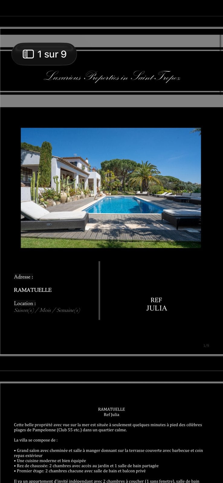 Villas cote d’azur