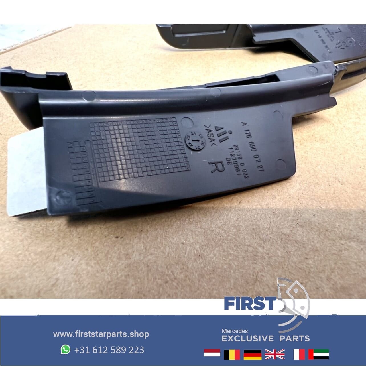 AMG WIELKAST AERO SPLITTER SET ACHTERSCHERM SPOILER L/R Merc, Gebruikt, Ophalen of Verzenden, Achter, -